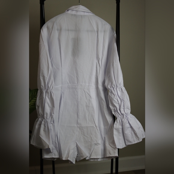 Button Up Shirt Style Romper - Picture 7 of 9